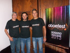 Luis Giavón (coordinación ejecutiva en Rosario), Marcelo Mercado (dirección educativa) y Néstor Garrote  (dirección general y artística)