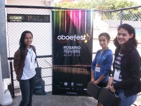 Oboístas de la Orquesta infanto juvenil de La Tablada que junto a otros jóvenes participaron de las actividades del IIº Oboefest.