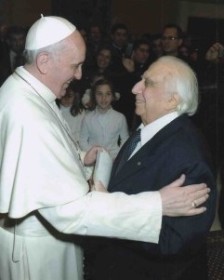 El maestro Nicolosi, y su encuentro con el Papa Francisco con quien se conoce desde hace varios años.