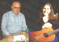 Los autores del CD, Rogelio Barufaldi y Liliana Mallo.